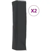 vidaXL Heaterhoezen piramidevormig 2 st 58x58x228 cm 420D oxford stof