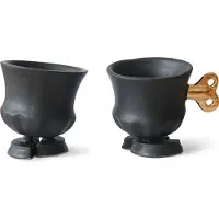Jasmin Djerzic Robocup set van 2 - Zwart + 24k Goldluster
