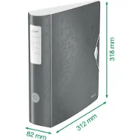 Leitz WOW ordner Active, geassorteerde kleuren, rug van 8,2 cm