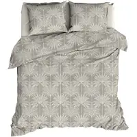 Satin d'or Dekbedovertrek Palmyra Khaki Satijn-260 x 200 / 220 cm | Extra Breed