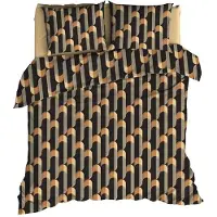 Satin d'or Dekbedovertrek Cyril Antra Camel Satijn-260 x 200 / 220 cm | Extra Breed