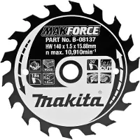 Makita Zaagblad Hout 140X15,88X1,5 18T 20G - B-08137