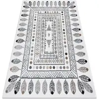 Rugsx Tapijt FUN Teepee voor kinderen, Indisch patroon, frame crème 140x190 cm