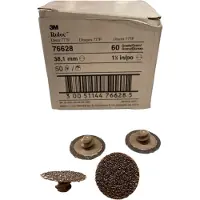 3M Roloc schuurschijf art. 76628 - P60 - diameter 38.10 mm - Prijs per doos ( inhoud 50 stuks)