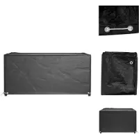vidaXL Tuinmeubelhoes met 8 oogjes rechthoekig 180x135x80 cm