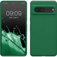 Kwmobile telefoonhoesje geschikt voor Google Pixel 7 - Hoesje met siliconen coating - Smartphone case in elfengroen