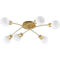 LINDBY Plafondlamp , Agmar, dimbare, Goud / Messing, Woonkamer, Metaal, Modern