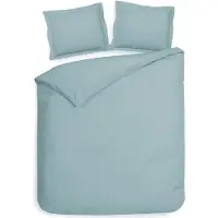 Heckett & Lane Dekbedovertrek Punto Katoen-Satijn - Licht Blauw 140 x