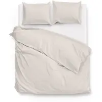 Zo! Home Dekbedovertrek Satinado Off-White - 100% Katoen-Satijn - 200 x 200/220 cm