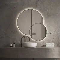 Martens & Meijer Spiegel Arizona 80x50 cm met Verlichting Geborsteld Messing