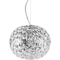 Kartell Design hanglamp Planet, helder / transparant, Woon-/ Eetkamer, Kunststof, Design, hanglamp