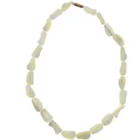 Behave - Ketting - Korte Ketting - Dames - Schelp - Wit - Crème Kleur - 40 cm