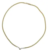 Behave - Ketting dames - Minimalistisch - Goud kleur - Steentjes - 44 cm