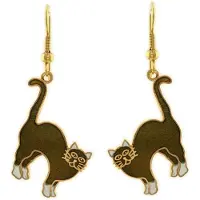 Behave - Oorhangers met kattenhanger groen - Creatieve stijl