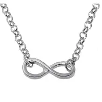 Behave Ketting - Infinity Teken - Nikkelvrij - Verstelbaar - Zilverkleur
