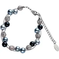Behave - Armband - parels grijs facet kralen - chic stijl - nikkelvrij