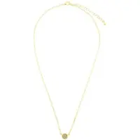 Behave - Dames Ketting Minimalistisch Goudkleur Met Steentje - 40 Cm