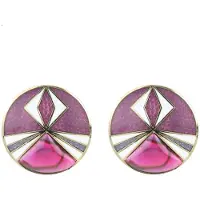 Behave - Oorringen dames - paars - 2,5 cm