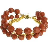 Behave - armband met facetkralen - warme herfsttrend accessoire