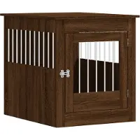 vidaXL Hondenkennel in meubelstijl, bruin, eikenlook, 64,5 x 80 x 71 cm