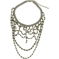 Behave - Choker zwart multi layer - Elegant avondaccessoire - 30 cm