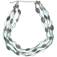 Behave - Kralen Ketting Donker Blauw - Nikkelvrij - 40 cm