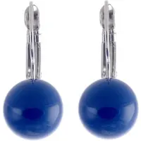 Behave - Oorstekers met Gekleurde Kraal - Blauw