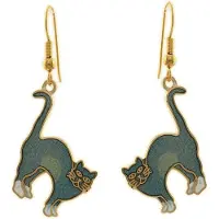 Behave - Oorhangers met kattenhanger blauw - Artistiek design