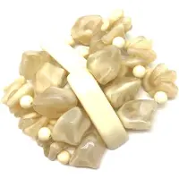 Behave - Armband - kralen crème wit - dames - zomerse stijl - nikkelvrij