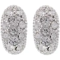 Behave - Oorknoppen dames - zilverkleur maan kristal - tijdloze elegantie