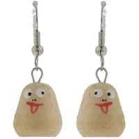 Behave - Oorbellen - Dames Oorhangers Hout Abstract Design - 3.5 cm