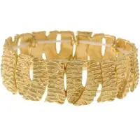 Behave - Armband goudkleur mat - Sculpturale look voor avondstijl