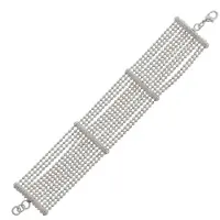 Behave Armband - zilver kleur - schakelarmband - bolletjes schakel - 18 cm