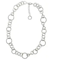 Behave - Zilverkleurige schakelketting - Minimalistische stijl - Dames