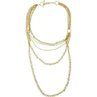 Behave - Korte ketting dames - goudkleur lagen - urban chique stijl