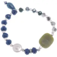 Behave - Rekarmband met natuursteen en parel - minimal chic stijl