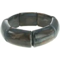 Behave - Armband dames - Donker marmerlook - Natuurtrend elegant