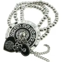 Behave - love o' clock armband zilverkleur - romantisch detail - dames