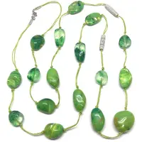 Behave - Lange kralen ketting - Groen - 130 cm