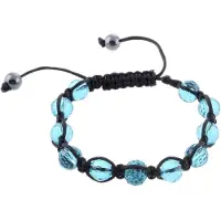 Behave - turquoise armband met facetkralen - casual zomertrend