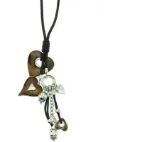 Behave - Lange love ketting met hanger - Modieuze boho ketting - 70 cm lang