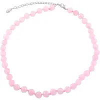 Behave - Ketting - Natuursteen kralen - 8 mm halfedelsteen - 42 cm + 7,5 cm verlengketting