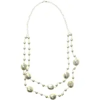 Behave - Ketting goudkleur 2 lagen kralenketting, 77 cm