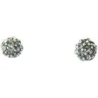 Behave - Oorknop bolvormig met steentjes - 6mm