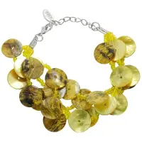 Behave - Armbandje schelp en kraaltjes - Zomerstijl - Strandlook