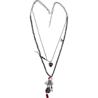 Behave - Lange ketting dames - Halfedelsteen hanger - Vintage stijl