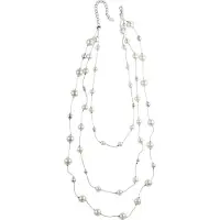 Behave - Lange ketting met parels - 49 cm (+verlengketting 5cm) - Elegante mode sieraden