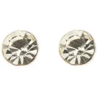 Behave - Oorknop zilverkleur met steentje - 0,2 cm