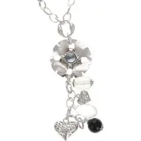 Behave - Ketting met cirkelvormige hanger en bedels - Modeaccessoire voor stijlvolle looks