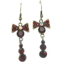 Behave - Oorhangers strikvorm met steentjes - Vintage feeststijl
